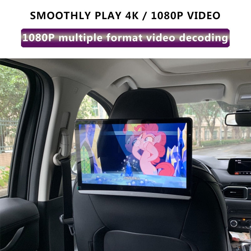 11.6 Inch Android 9.0 2GB+16GB 4K 1080P Touch Screen Car Headrest Monitor WIFI/Bluetooth/USB/SD/HDMI/FM/Miracast/Mirror Link