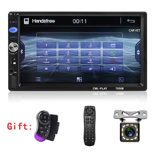 Autoradio 2 Din Car Audio Player 7" LCD Touch Screen Display