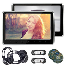 Load image into Gallery viewer, XST 2pcs 10.1 Inch 1024*600 Car Headrest Monitor DVD Player