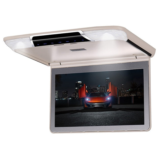 11.6 Inch Car Roof Mount Ceiling Flip Down Monitor with Full 1920x1080 Screen MP5 Player HDMI Port USB SD IR FM Transmitter