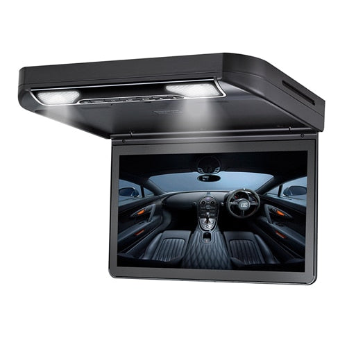 13.3 Inch Car Roof mount Monitor MP5 DVD Player Flip down 1080P Video HD Digital TFT Wide Screen USB/SD/HDMI Port/MP5/IR/FM