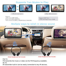 Load image into Gallery viewer, 10.1 Inch 1024*600 Car Headrest Monitor DVD Player USB/SD/HDMI/IR/FM TFT LCD Screen Touch Button 32 Bit Game Remote Control