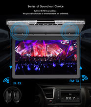 Load image into Gallery viewer, 17.3 Inch Car Ceiling Monitor 1920x1080 MP5 Flip Down Roof Mount Car DVD Player