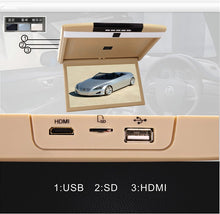 Load image into Gallery viewer, 15.6 Inch Car Roof Flip Down Mount Monitor LED Display Support IR FM Transmitter USB SD HDMI Port Built-In Speaker