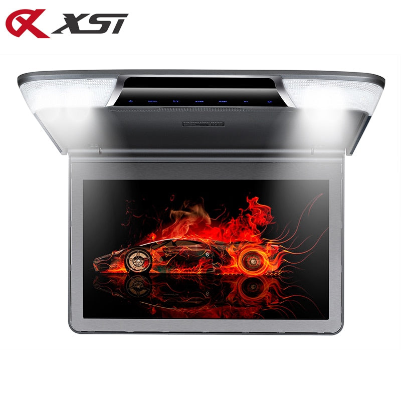 11.6 Inch Car Flip Down Roof Mount Ceiling Monitor with Full HD 1920x1080P Screen HDMI Port USB SD IR FM MP5 Video Player