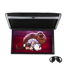 Load image into Gallery viewer, XST 17.3 Inch IPS Screen HD 1080P Video Car Monitor Roof Flip Down Mount Touch Button With USB SD HDMI Sperker IR FM Transmitter