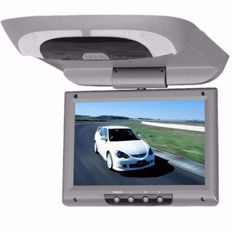 9 Inch 800*480 Screen Car Roof Mount LCD Color Monitor Flip Down Screen Overhead Multimedia Video Ceiling Roof mount Display