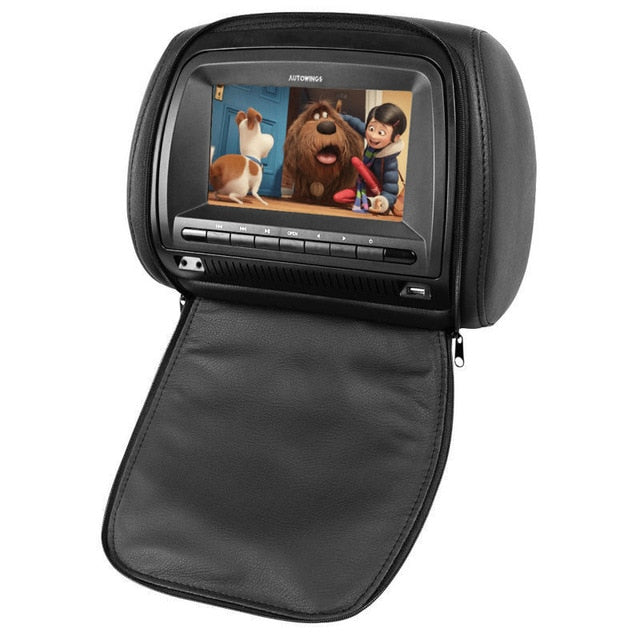 PCS 9 Inch 800*480 TFT LCD Capacitance Screen Car Headrest Monitor DVD Video Player Support IR/FM/USB/SD/Speaker/Wire Game