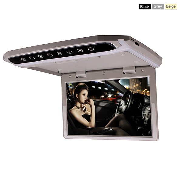 XST 17.3 Inch Car Roof Mount Monitor Flip Down TFT LCD Player With HD 1080P Video USB FM HDMI SD Touch Button Ceiling MP5 Player
