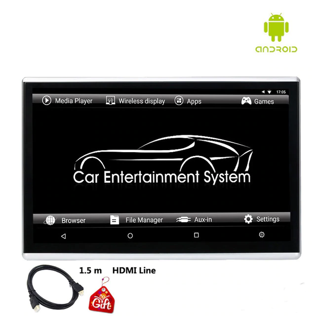 12.5 Inch Android 9.0 2GB+16GB Car Headrest Monitor