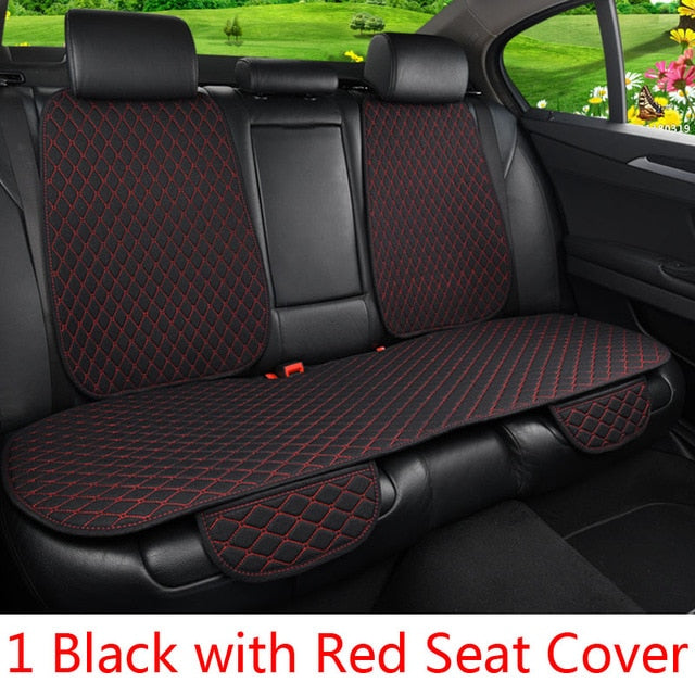 Car Seat Cover Protector Auto Flax Front Back Rear Backrest Seat Cushion