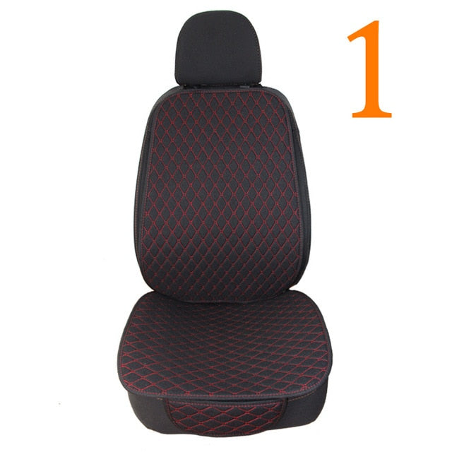 Car Seat Cover Protector Auto Flax Front Back Rear Backrest Seat Cushion