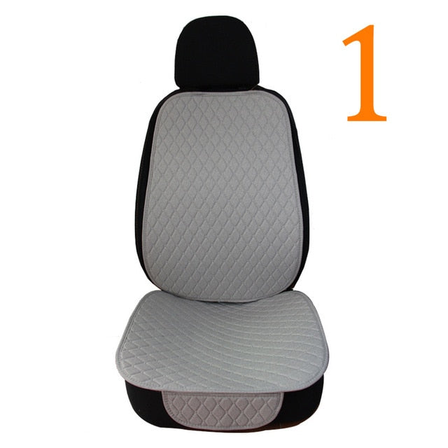 Car Seat Cover Protector Auto Flax Front Back Rear Backrest Seat Cushion