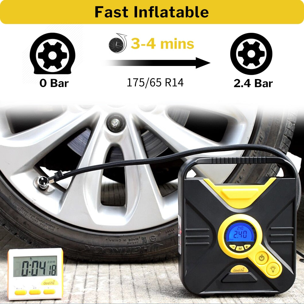 Deelife Digital Car Tire Inflatable Pump