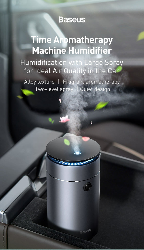 Baseus Air Humidifier Aroma Essential Oil Diffuser for Home Car USB Fogger Mist Maker Detachable Humidification