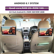 Load image into Gallery viewer, 12.5 Inch Android 8.1 4K 1080P 1920*1200 Car Headrest Monitor Touch Screen WIFI/Bluetooth/USB/SD/HDMI/FM/Mirroring/Miracast