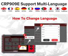 Load image into Gallery viewer, LAUNCH X431 CRP909E OBD2 Car Full System Diagnostic Tool Code Reader Scanner with 15 Reset Service Update Online PK MK808 CRP909