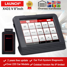 Load image into Gallery viewer, LAUNCH X431 V Full System Professional diagnostic tool IMMO DPF TPMS Reset V Pro mini OBD2 code reader Scanner 2year free update