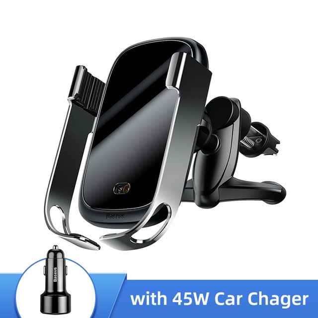 Baseus 15W Wireless Car Charger Qi Wireless Charger in Car Air Vent Mount Holder Infrared Sensor Wireless Charging Phone Holder