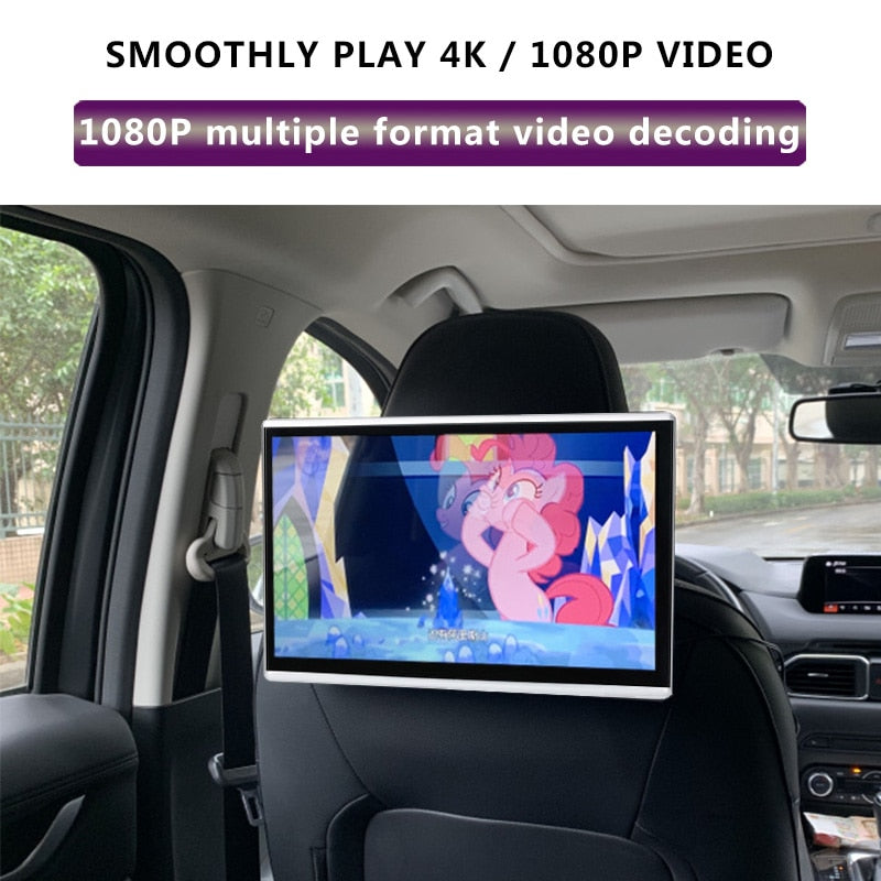 11.6 Inch Android 9.0 2GB+16GB Car Headrest Monitor 4K 1080P Same Screen WIFI/Bluetooth/USB/SD/HDMI/FM/Mirror Link/Miracast