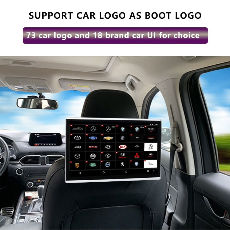 11.6 Inch Android 9.0 2GB+16GB Car Headrest Monitor 4K 1080P Same Screen WIFI/Bluetooth/USB/SD/HDMI/FM/Mirror Link/Miracast