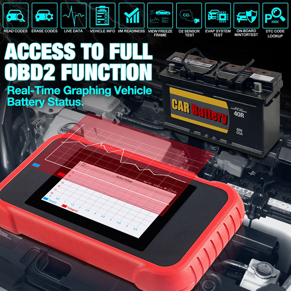 LAUNCH x431 CRP129E OBD2 Car Scanner ENG ABS SRS AT Diagnostic tool