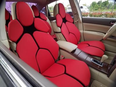 2pc Car Front Seat Cover Individual Sports Cushion