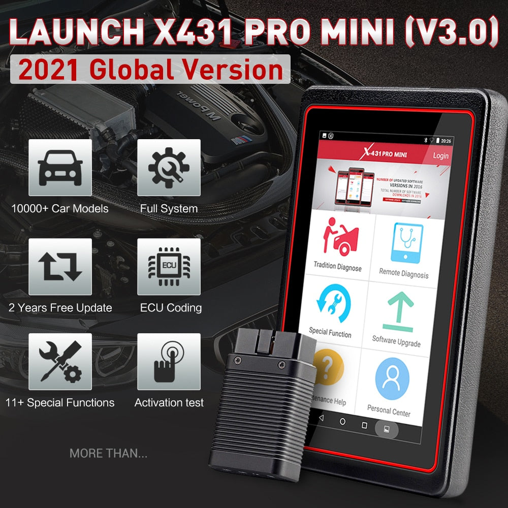 LAUNCH X431 Pros Mini 3.0 2 Years Free Update Full System