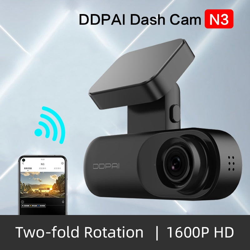 DDPAI Dash Cam Mola N3 1600P HD GPS Vehicle Drive