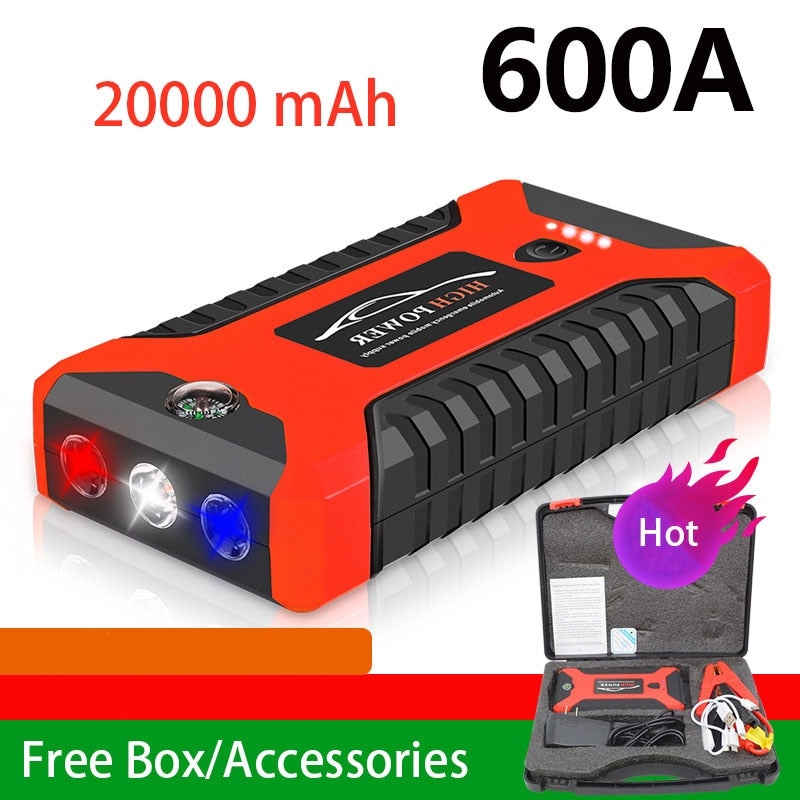 Car Jump Starter 20000mAh 600A 12V Output Portable