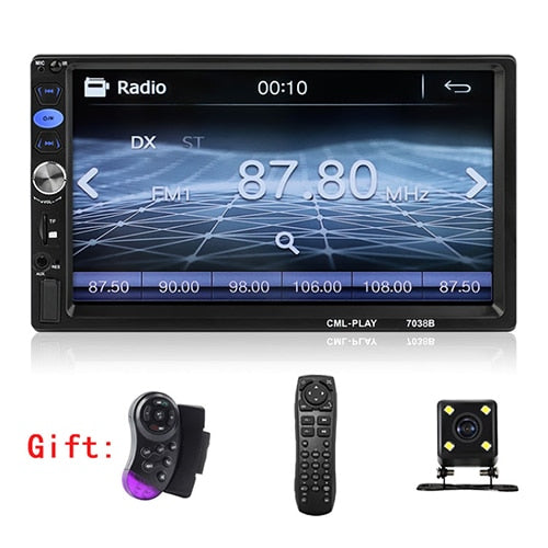 Autoradio 2 Din Car Audio Player 7" LCD Touch Screen Display