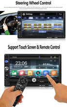 Load image into Gallery viewer, Autoradio 2 Din Car Audio Player 7&quot; LCD Touch Screen Display Support Bluetooth Hands-free Steering Wheel Multimidia MP5 Player