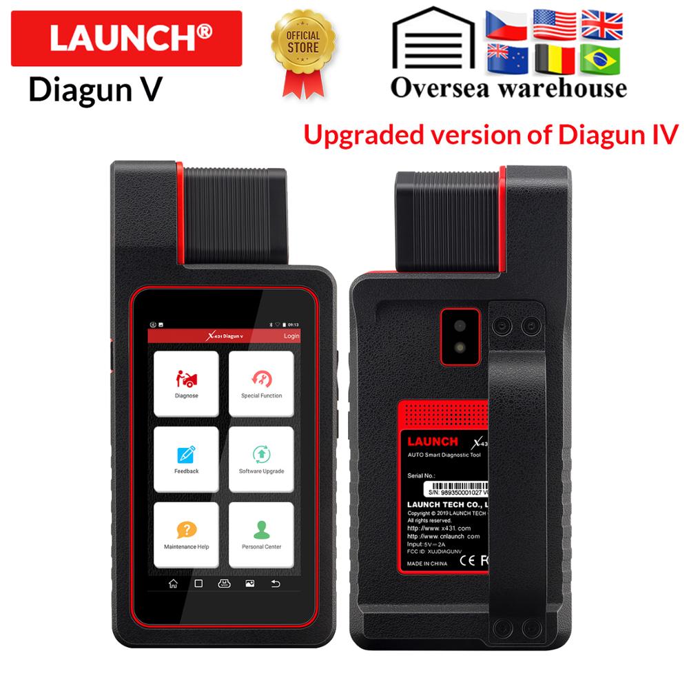 New Arrival LAUNCH X431 Diagun V bluetooth wifi car full system diagnostic obd2 code reader 15 reset function update online