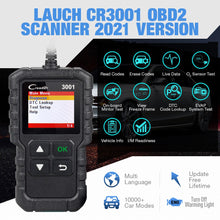 Load image into Gallery viewer, LAUNCH X431 CR3001 OBD2 scanner full OBDII EOBD Code Reader Car Diagnostic tool check engine light Free update pk cr319 ELM327