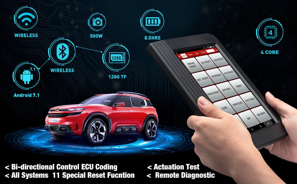 Launch X431 V 8inch Car full system OBD2 Scanner Diagnostic Auto Tool OBDII Code Reader support Bluetooth/Wifi Multi-language