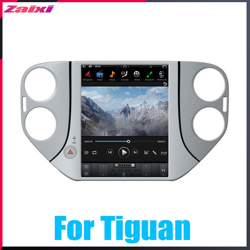 Full Big Screen Android Car Multimedia GPS For Volkswagen VW Tiguan 2010~2016 Radio vertical screen tesla screen Radio Video USB DAB+