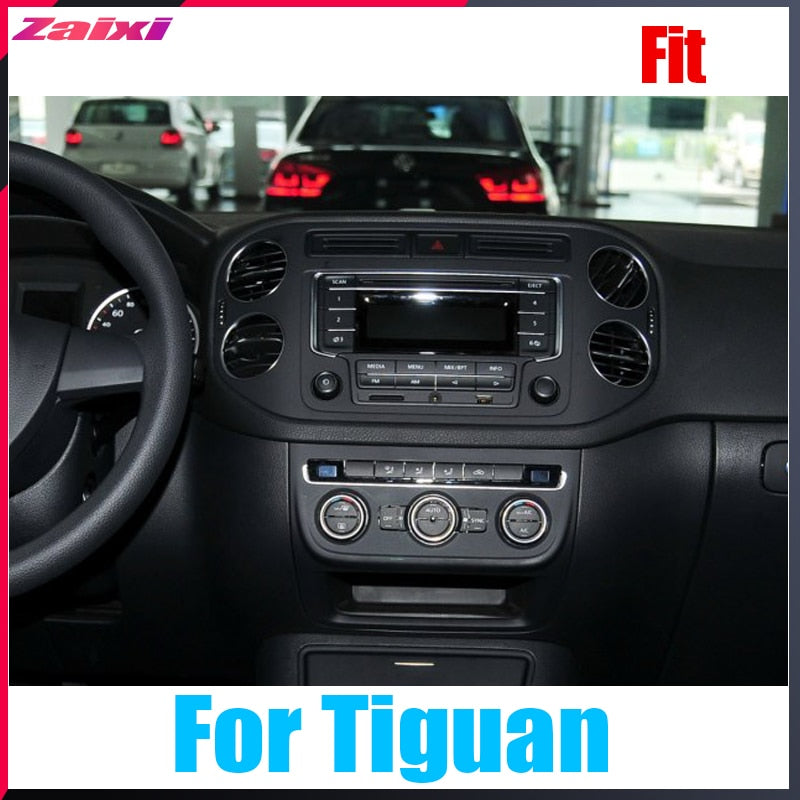 Full Big Screen Android Car Multimedia GPS For Volkswagen VW Tiguan 2010~2016 Radio vertical screen tesla screen Radio Video USB DAB+