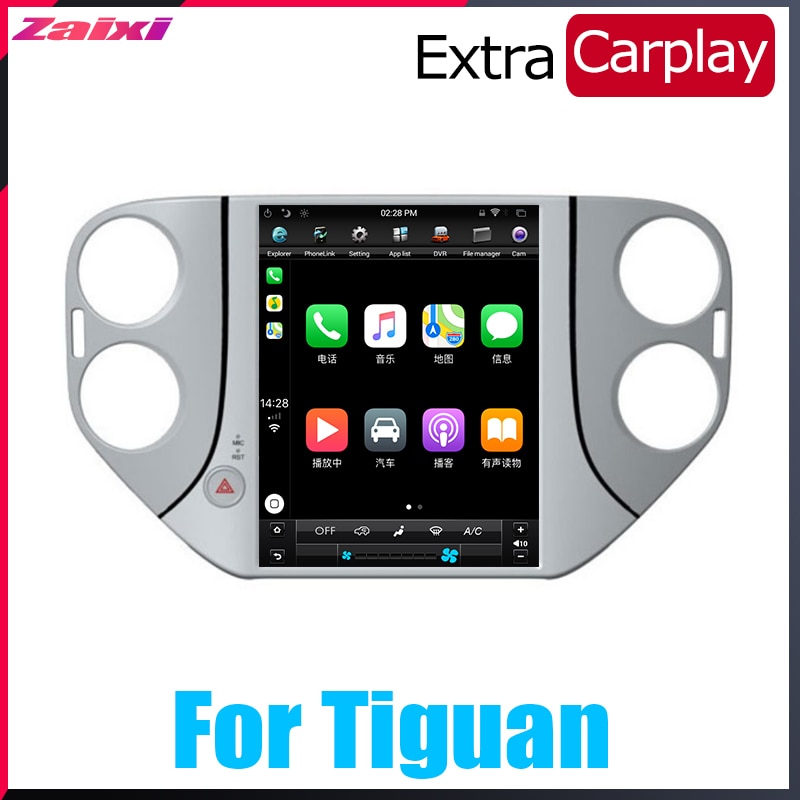 Full Big Screen Android Car Multimedia GPS For Volkswagen VW Tiguan 2010~2016 Radio vertical screen tesla screen Radio Video USB DAB+