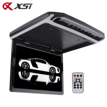 Load image into Gallery viewer, 10.2 Inch Car Roof Mount Monitor Flip Down TFT LCD Player Support 1080P FM HDMI Port SD Touch Button Ceiling MP5 Player