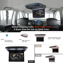 Load image into Gallery viewer, 10.2 Inch Car Roof Mount Monitor Flip Down TFT LCD Player Support 1080P FM HDMI Port SD Touch Button Ceiling MP5 Player