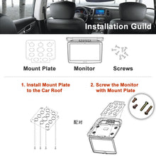 Load image into Gallery viewer, 10.2 Inch Car Roof Mount Monitor Flip Down TFT LCD Player Support 1080P FM HDMI Port SD Touch Button Ceiling MP5 Player