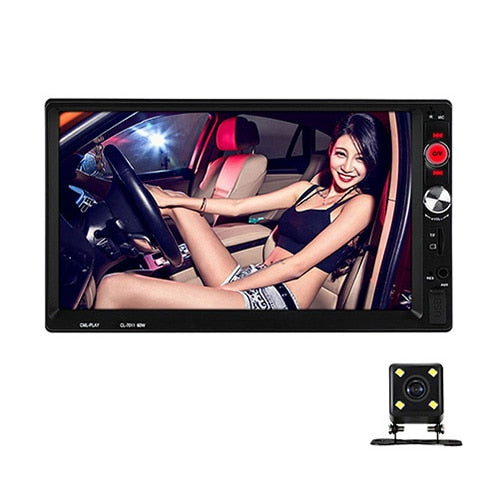 Radio 2 Din Autoradio Bluetooth Handsfree MP5 Player AUX USB Car Audio Mirror Link Steering Wheel Controls 7" Inch Auto Stereo