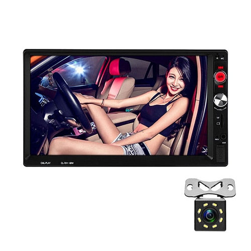 Radio 2 Din Autoradio Bluetooth Handsfree MP5 Player AUX USB Car Audio Mirror Link Steering Wheel Controls 7" Inch Auto Stereo