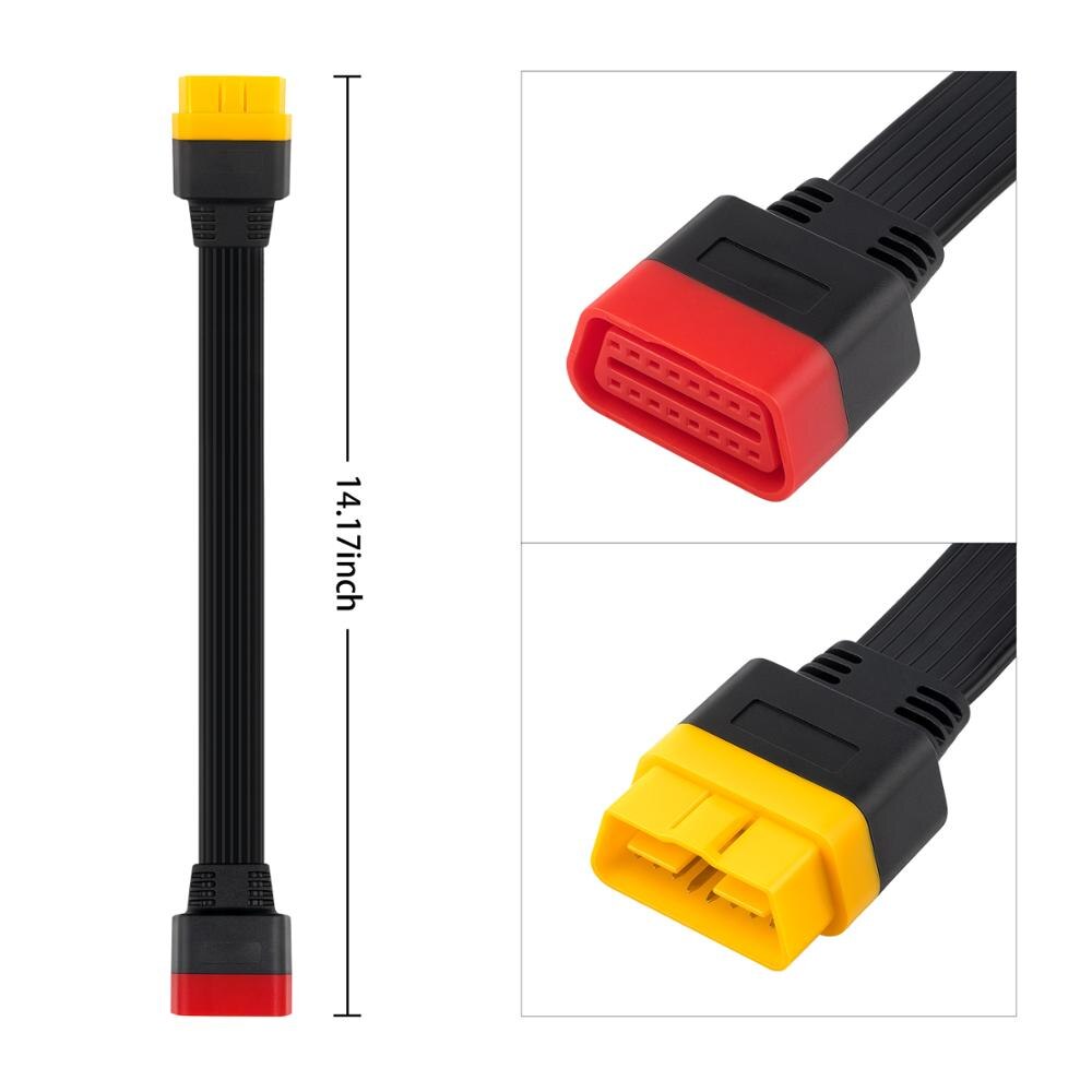 10pcs/lot LAUNCH OBDII 16Pin Extension Cable Vehicle Automobiles