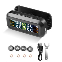 Load image into Gallery viewer, Windshield Solar Power TPMS Car Tire Pressure Alarm Monitor System