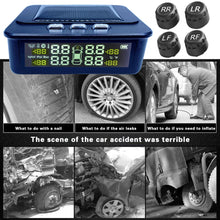 Load image into Gallery viewer, Solar TPMS Car Tire Pressure Monitoring Tyre LCD Display