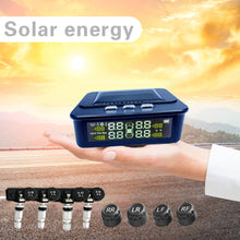 Load image into Gallery viewer, Solar TPMS Car Tire Pressure Monitoring Tyre LCD Display