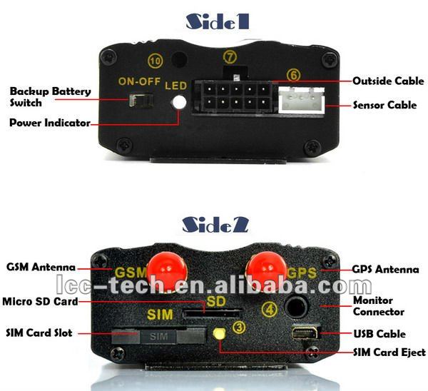 TK103A Vehicle GPS tracker Car Alarm system GPS 103A