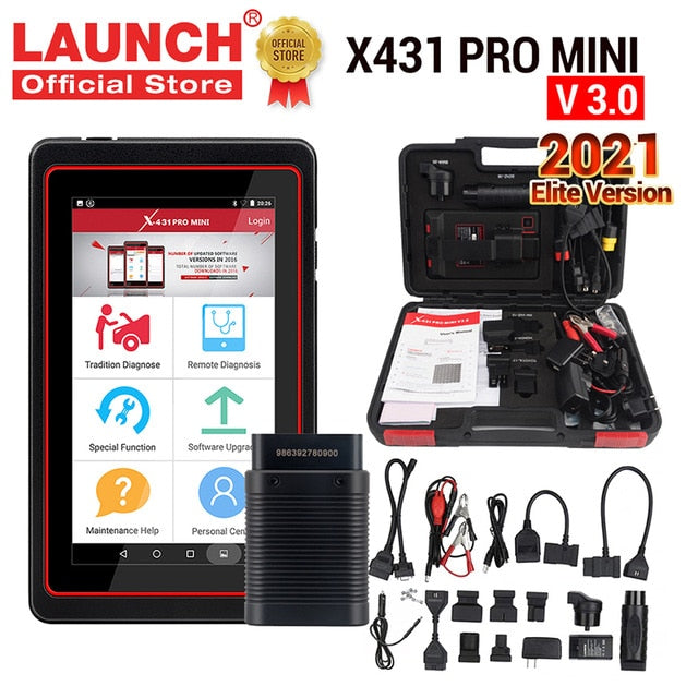 LAUNCH X431 Pro Mini V3.0 Full System Car Diagnostic tool OBD OBD2 Bluetooth/Wifi Code Reader Scanner X-431 Pros Mini  X431 V