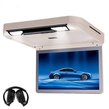 Load image into Gallery viewer, 13.3 Inch Car Roof mount Monitor MP5 DVD Player Flip down 1080P Video HD Digital TFT Wide Screen USB/SD/HDMI Port/MP5/IR/FM